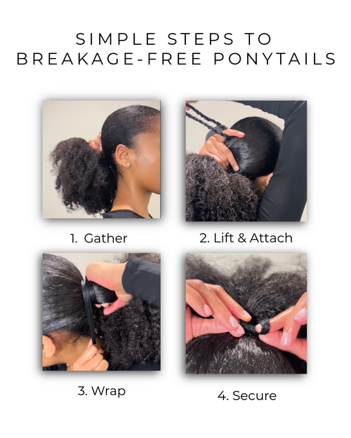 The Slate Scrunchie 4 Count | Black
