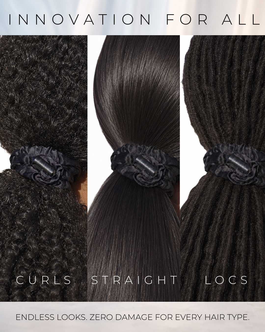 The Slate Scrunchie 4 Count | Black
