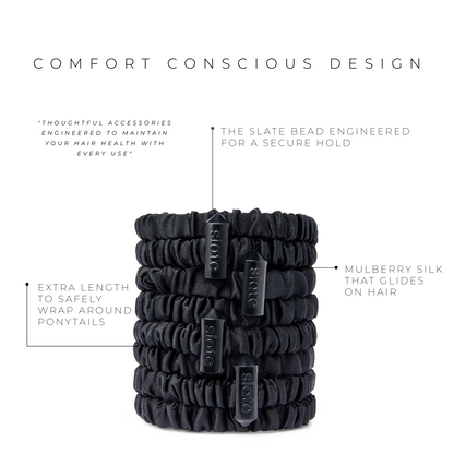 Slate Scrunchie (4 unidades)